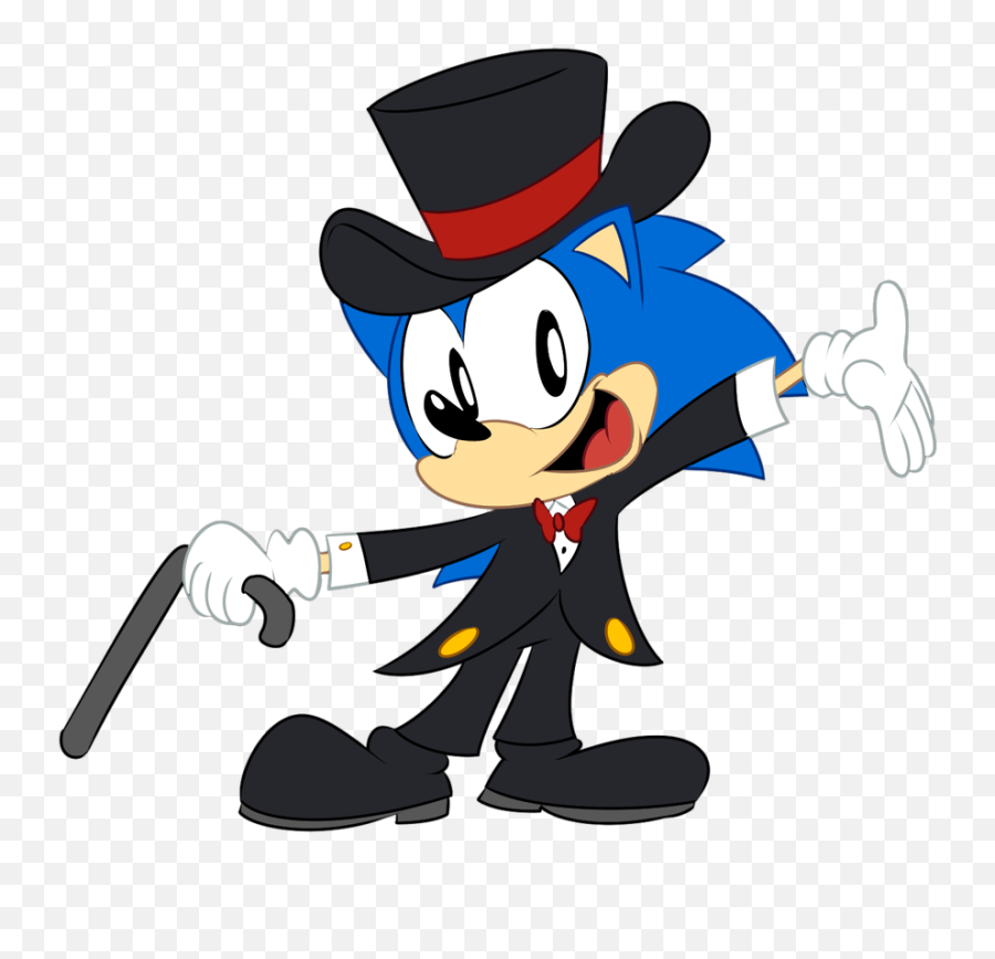 Top Hat Clipart Png - Sonic With A Top Hat,Hat Clipart Png