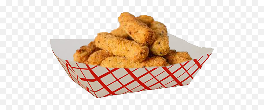 Mozzarella Sticks - Red And White Food Trays Png,Mozzarella Sticks Png