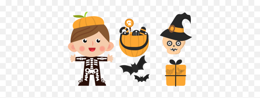 Halloween Creepy Vectors Set - Fictional Character Png,Creepy Png