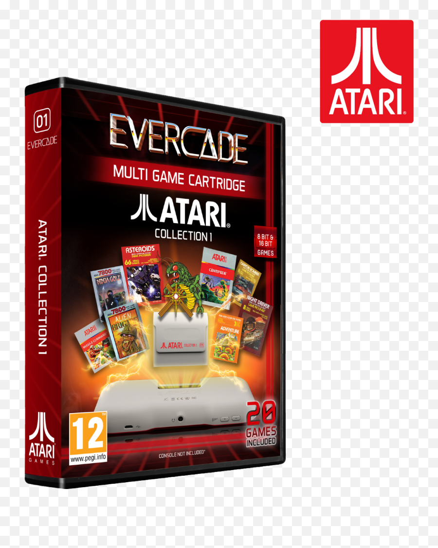 Atari Collection 1 Evercade Cartridge 01 - Evercade Evercade Atari Collection 2 Png,Atari 2600 Png