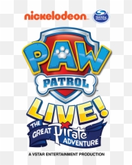 Paw Patrol Live Logo Clipart - Great Pirate Adventure png