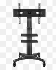 Onkron Mobile Tv Stand With Mount - Tv On Rolling Stand Png,Tv Stand Png