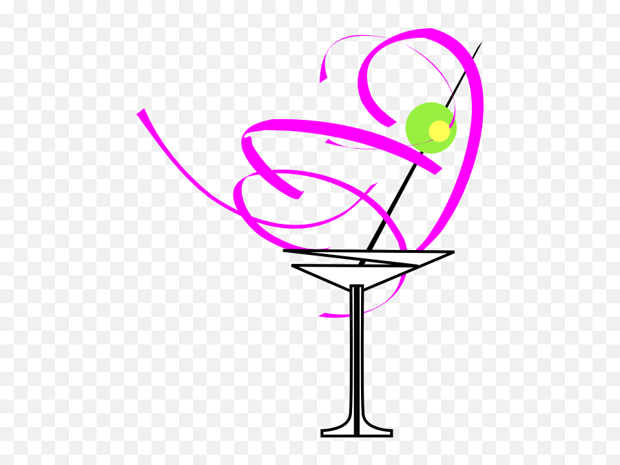 Martini Glass Clipart - Martini Glass Png,Martini Glass Silhouette Png