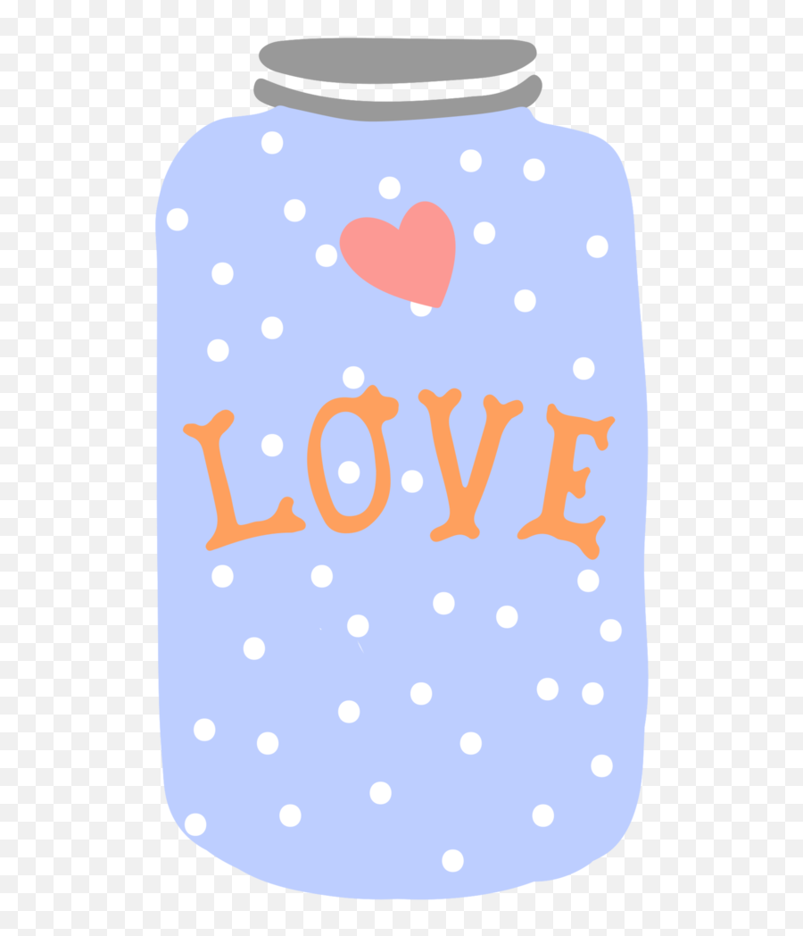 Free Love Jar Png With Transparent Background - Girly,Polka Dot Background Png