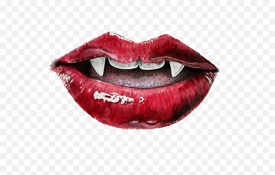 Vampire Lips Png Download - Vampire Mouth Png,Vampire Teeth Png
