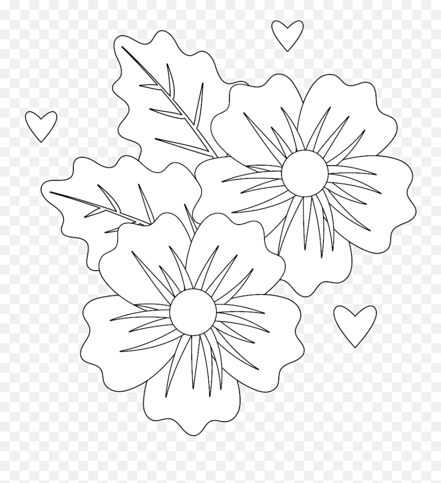 Flower Icon Coloring Page Graphic By Bumpelstudio Creative - Language Png,White Flower Icon