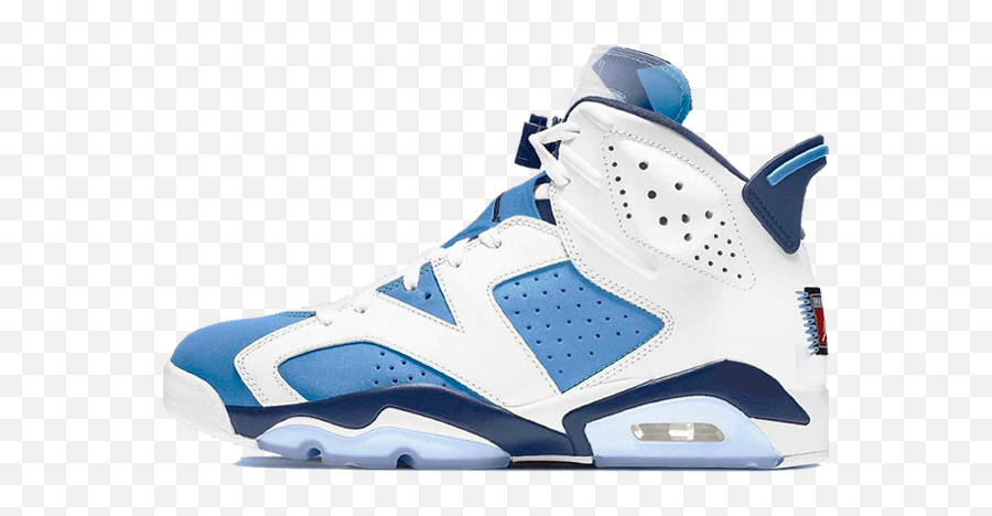 Air Jordan 6 Unc Kids Sneakers Matching Tees And Aj6 - Jordan 6 Blue And White Png,Unc Icon