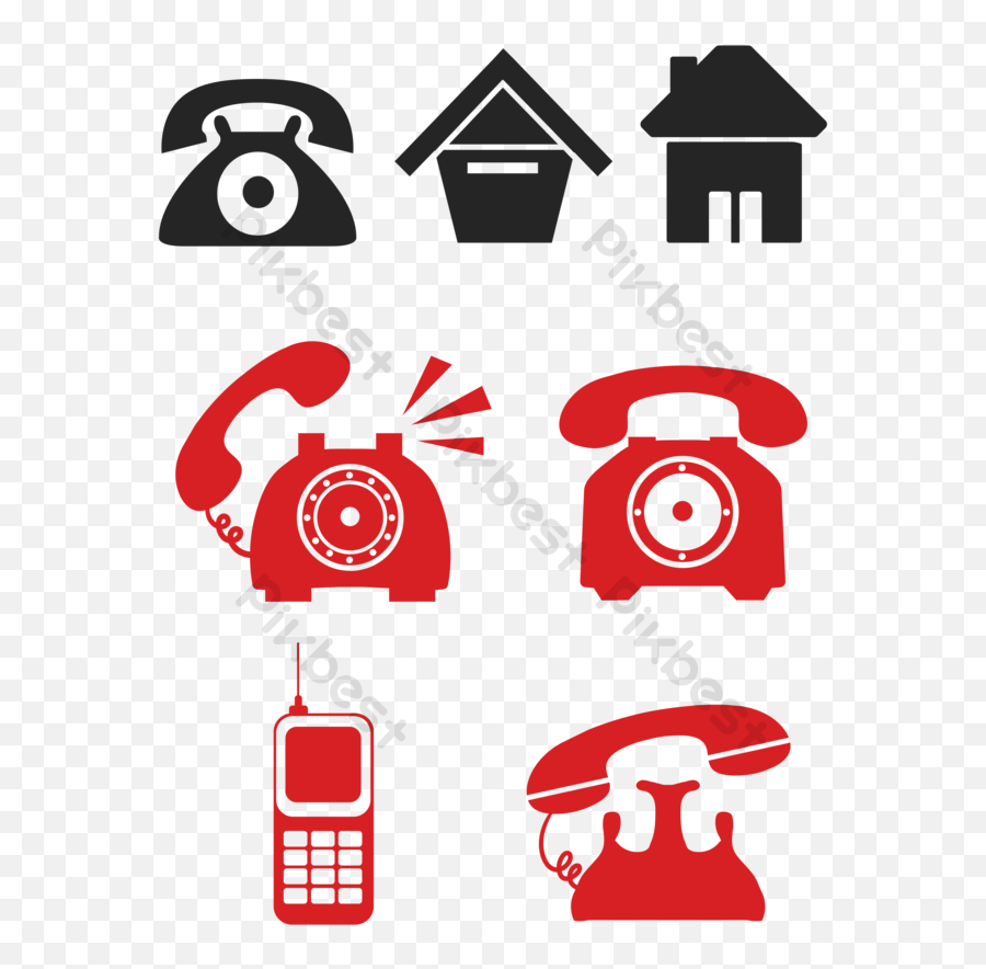 Phone Icon Vector File Ai Free Download - Pikbest Telephony Png,Mobile Icon Vector Free Download