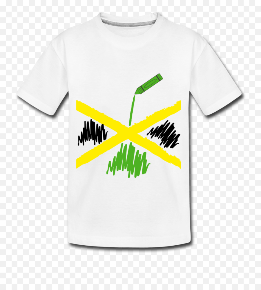 Jamaica Flag Crayon Kidsu0027 Tee Png