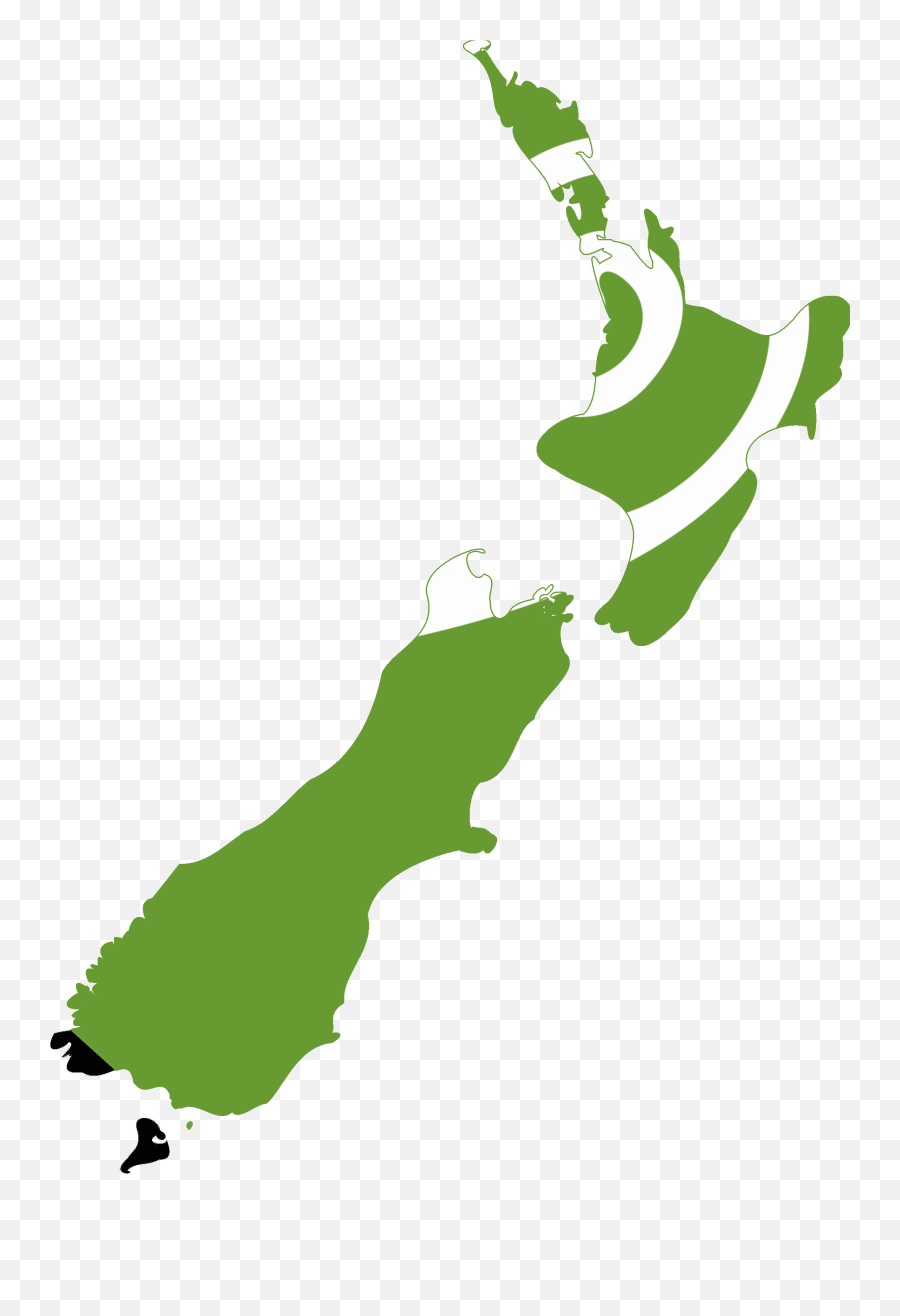 Flag Map Of New Zealand - New Zealand Map Vector Png,New Zealand Png