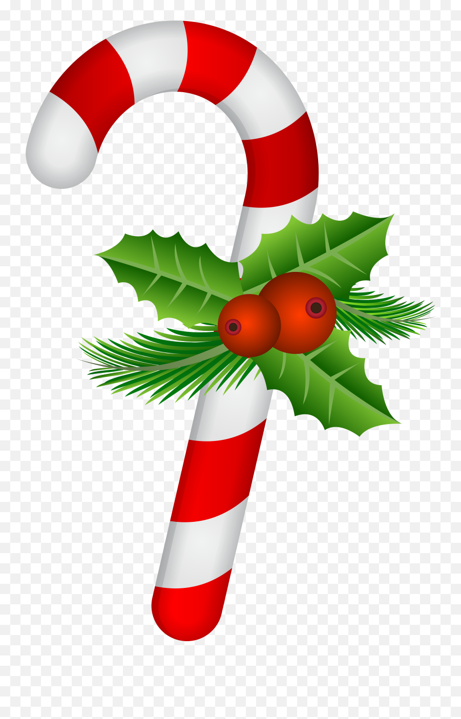 Transparent Holly File U0026 Png Clipart Free - Clip Art Christmas Candy Cane,Christmas Holly Png
