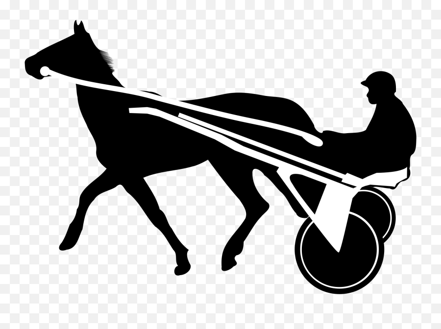 Horse Trot Harness Racing Clip Art - Horse Race Png Download Trotting Horse Clip Art,Race Png