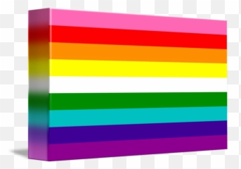 Gay Pride Flag With 9 Stripes - Nine png