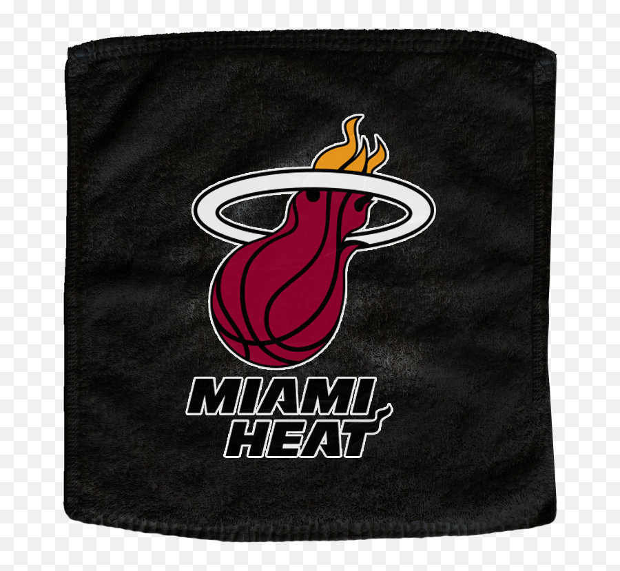 Miami Heat Custom Nba Basketball Rally Towel Towels - Miami Heat Png,Miami Heat Logo Transparent