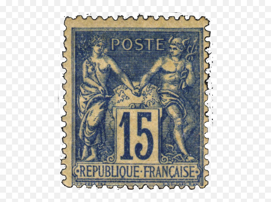 Vintage Postage Stamp Png - French Stamps,Postage Stamp Png