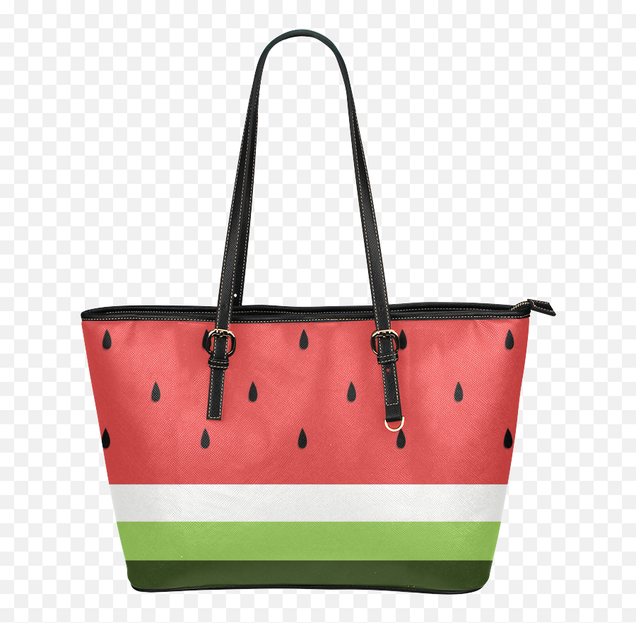 Watermelon Slice Leather Tote Bag - Handbag Png,Watermelon Slice Png