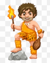 Ch - B Stone Age Man Png Transparent Cartoon Jingfm Stone Age Caveman Cartoon,Caveman Png