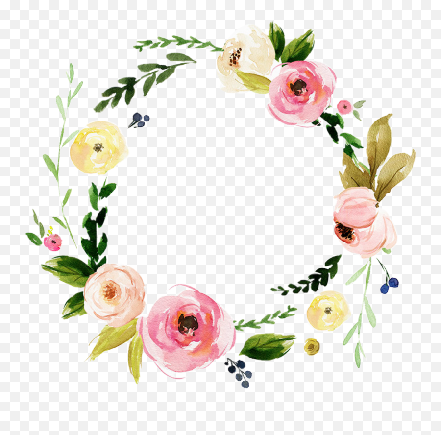 Watercolor Flowers Floral Wreath Pastel Png Laurel - If Ye Love Me Keep My Commandments,Pastel Flowers Png