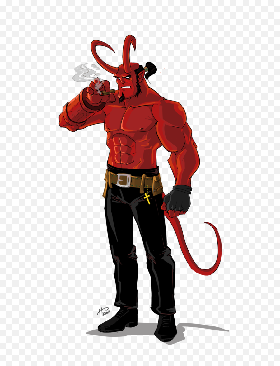 Download Hellboy Transparent Background - Hell Boy Png,Hellboy Png