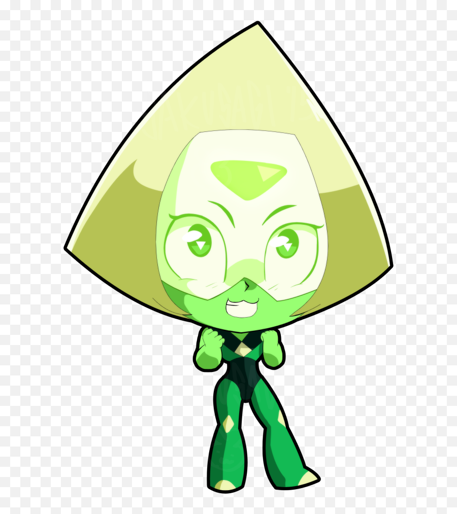 Chibi Su Peridot By Sakusagi - Peridot Steven Universe Chibi Png,Peridot Png