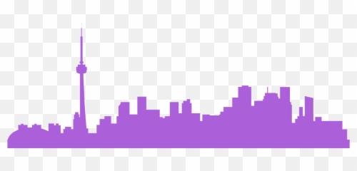 Toronto Skyline Silhouette - Singles For Christ Vision png