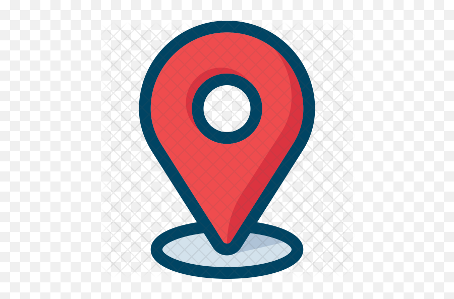 Location Pin Icon Of Colored Outline Emoji Location Pin Png,Location