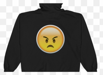 Emoji Zip Hoodie Angry Face Just - Smiley png