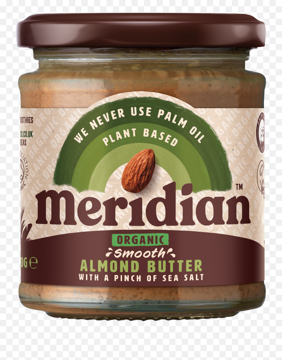 Meridian Organic Smooth Almond Butter - Almond Png,Almond Transparent