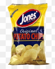 Download Jonesu0027 Potato Chips Review - Jonesu0027 Wavy Salt Potato Chip Png,Bag Of Chips Png