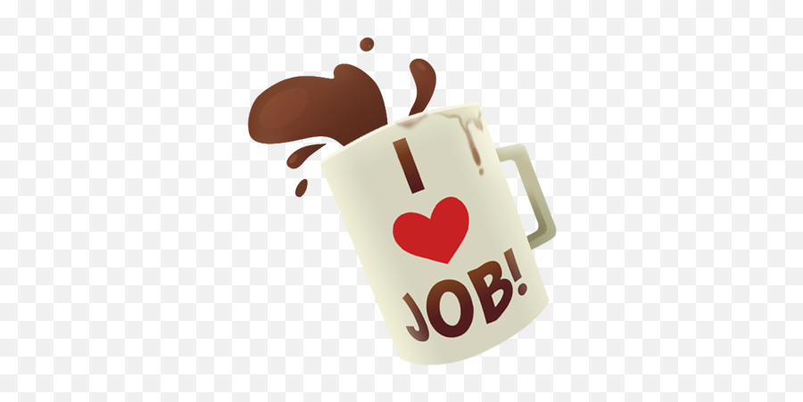 I Heart Job Coffee Mug - Love Job Job Simulator Png,Coffee Mug Png
