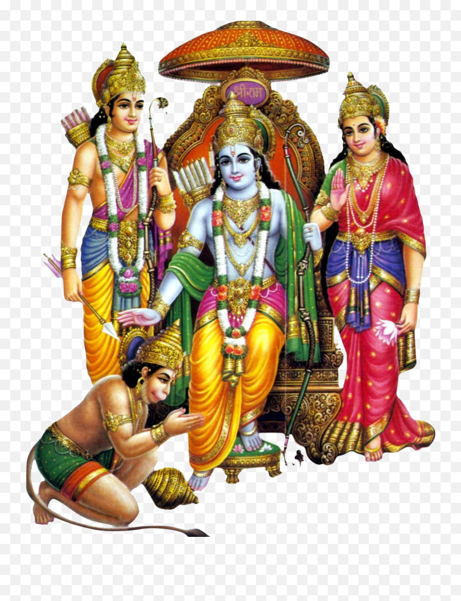 Download Transparent God Rama Png Image Freeuse Library - Ram Laxman Sita Png,God Transparent