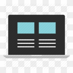 Website Mockup Laptop Wireframe Online Icon - Horizontal png
