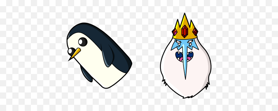 Adventure Time Ice King And Gunter Cursor U2013 Custom - Gunter Ice King Adventure Time Png,Adventure Time Png