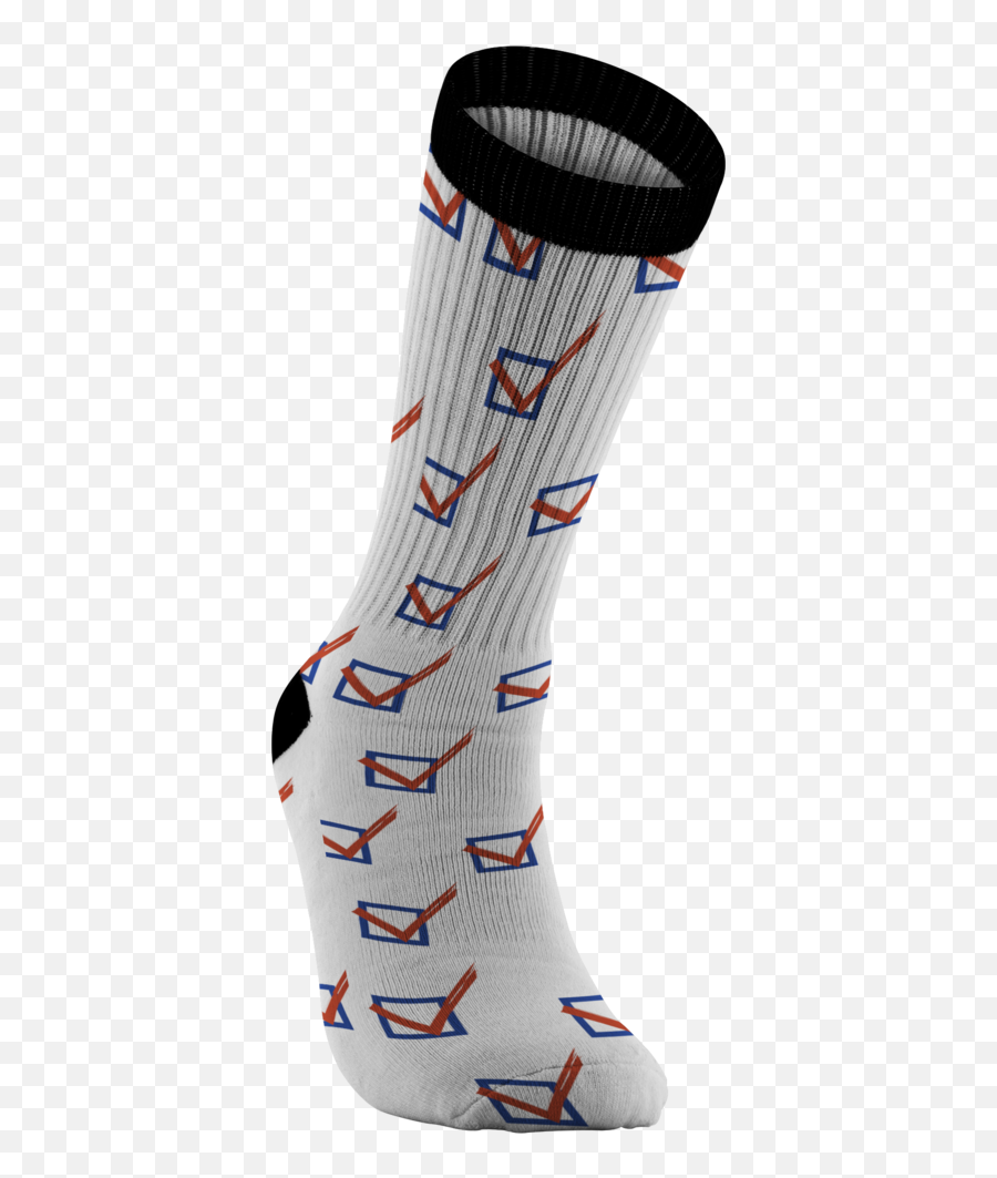 Vote Check Mark Png - Transform The Vote Check Mark Socks Horizontal,Sock Png