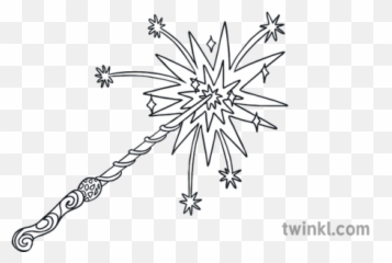 Magic Wand Mindfulness Colouring Harder Spell Ks1 - To png