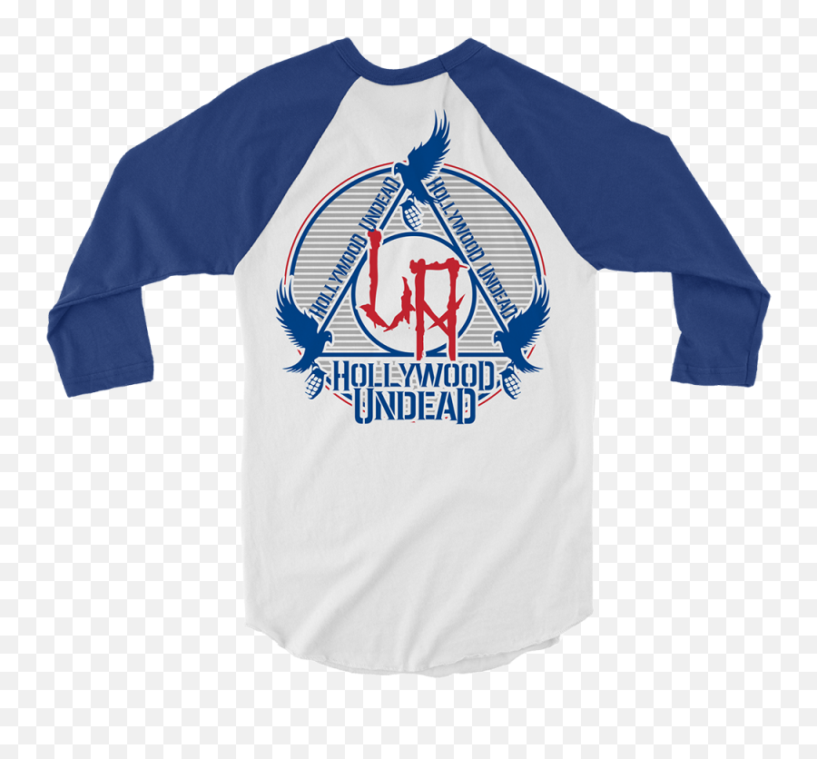 La Baseball Tee Happy 820 Hollywood Undead - Vans Warped Tour T Shirt Png,Blue Triangle Logo