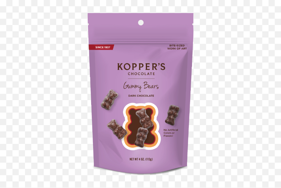 Gummy Bears U2013 Koppers Chocolate - Dark Chocolate Gummy Bears Png,Gummy Bear Logo