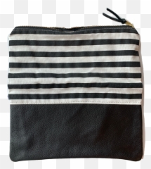Leather Foldover Clutch Blackstripe No2 - Pouch Png,Black Stripe Png