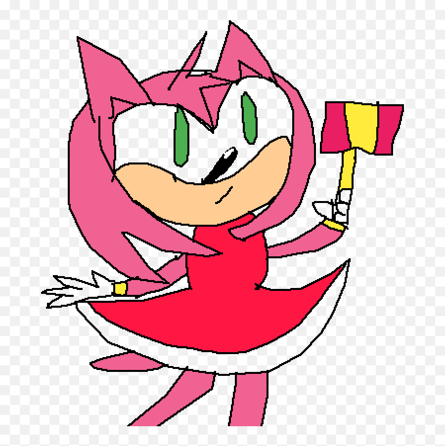 Pixilart - Amy Rose By Dankpainter Fictional Character Png,Amy Rose Transparent