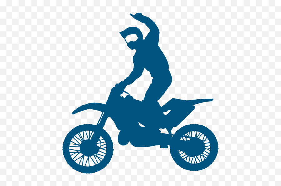 Motocross Silhouette - Clip Art Library Dirt Bike Cake Topper Png,Moto Cross Logo