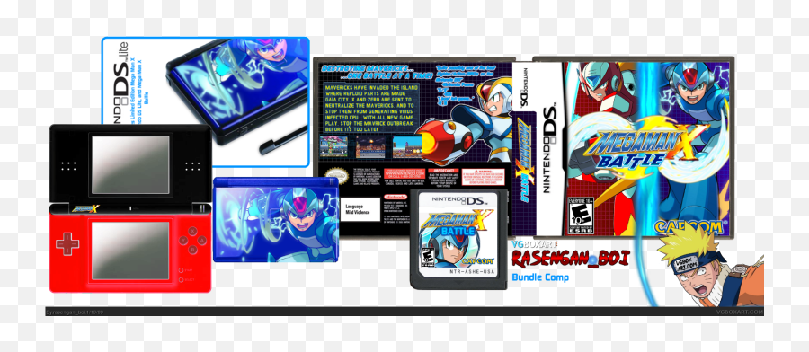 Megaman X Battle Nintendo Ds Box Art Cover By Rasenganboi - Super Png,Megaman X Logo