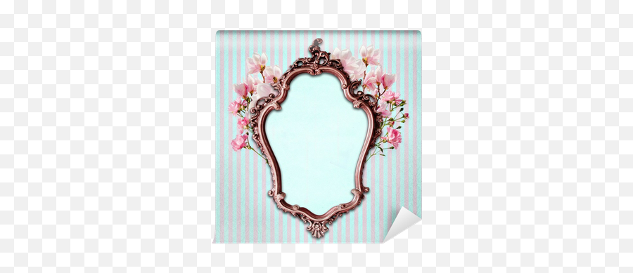 Shabby Chic Background With Antique Frame Wall Mural U2022 Pixers - We Live To Change Shabby Chic Posters Png,Antique Frame Png