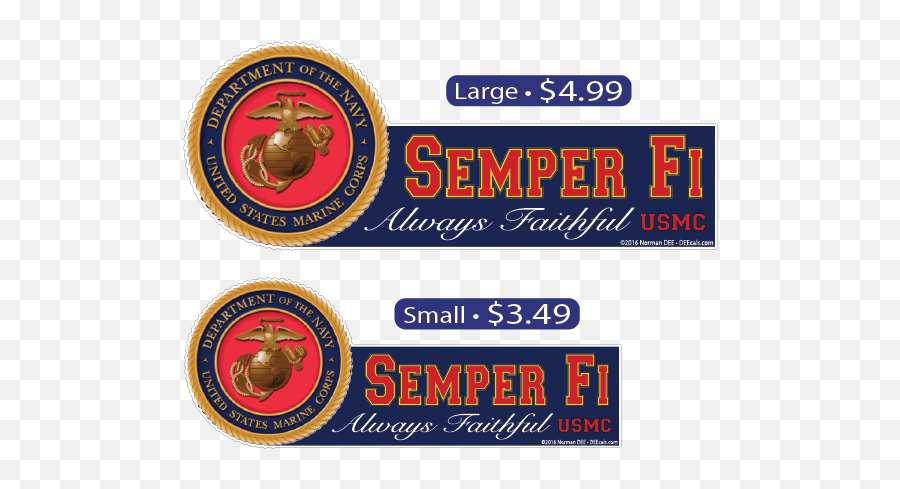 Deecals - Badge Png,Semper Fi Logo