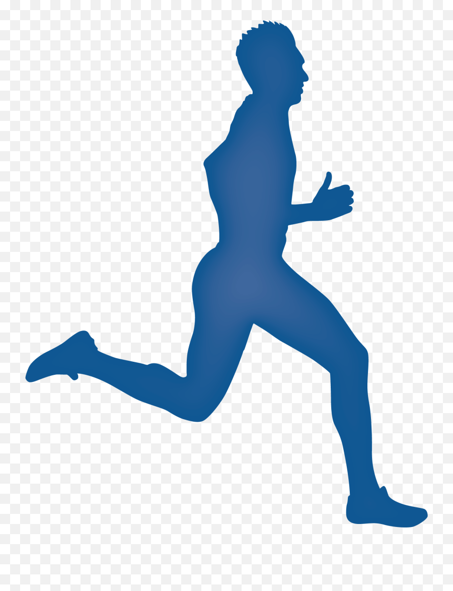 Download Legs Clipart Running Man - Running Silhouettes Png Runner Silhouette Png,Human Silhouette Transparent