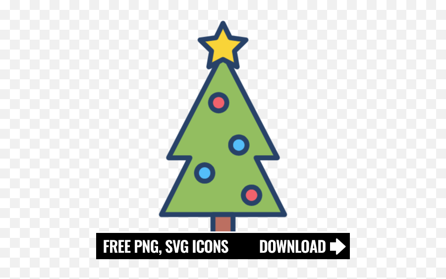 Free Christmas Tree Icon Symbol - New Year Tree Png,Christmas Icon
