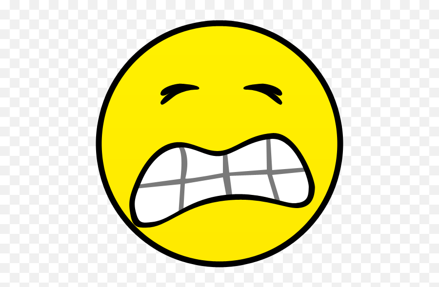 Emoticon Png Image - Pain Smiley Face,Scared Emoji Png