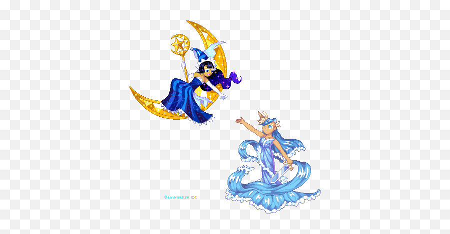 Moonlight Sea Fairy Pixeljointcom - Sea Fairy Moon Lights Png,Moonlight Icon