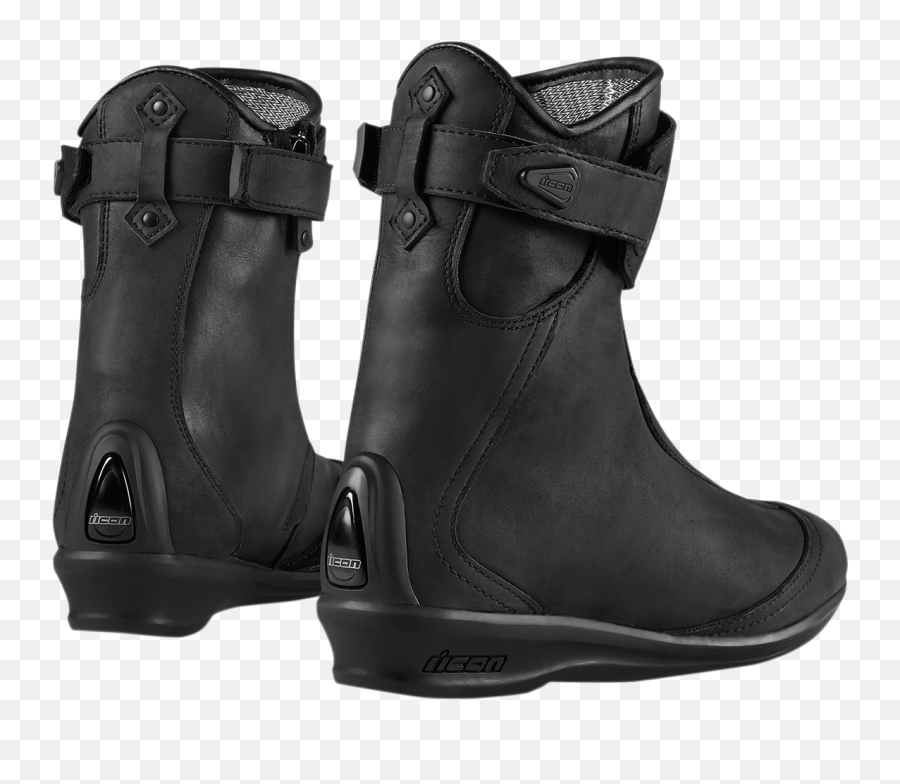 Armored Motorcycle Riding Boots - Round Toe Png,Icon Dkr Boot