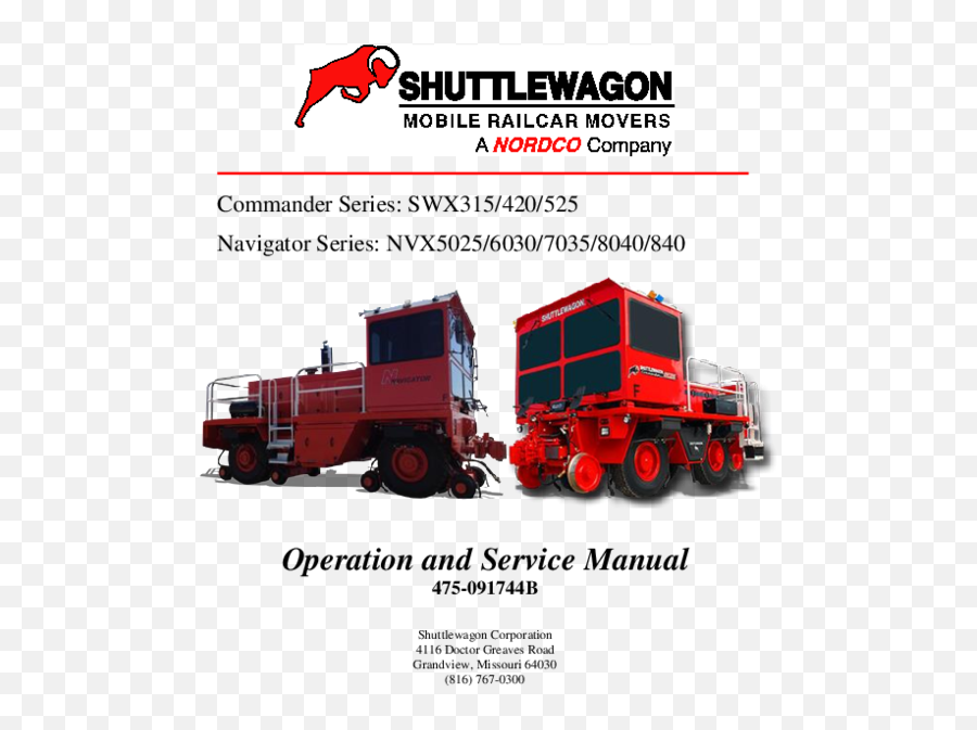 Pdf Operation And Service Manual Shuttlewagon Eduardo - Commercial Vehicle Png,Icon Health And Fitness Manuals