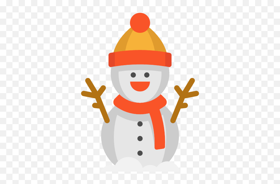 2 De 3 Flat Color Snowman Icon Png